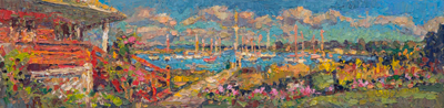 CAT# 3994 North Cove Nicoles Garden II oil	6 x 24 inches Leif Nilsson autumn 2026	&copy;